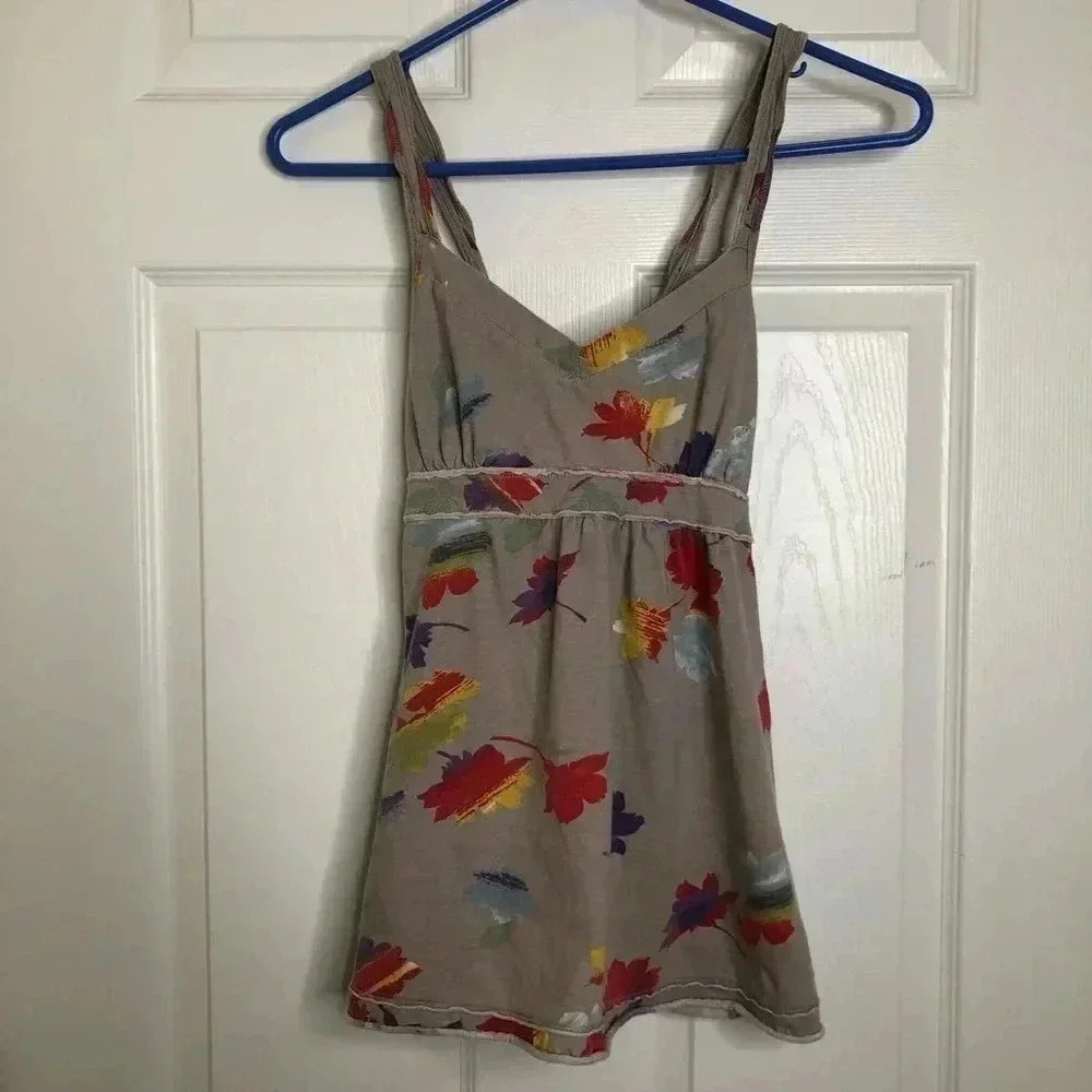Bluenotes Floral Tank Top Flowy Size Small